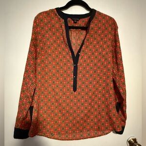 Retro style Geometric Patterned Shirt